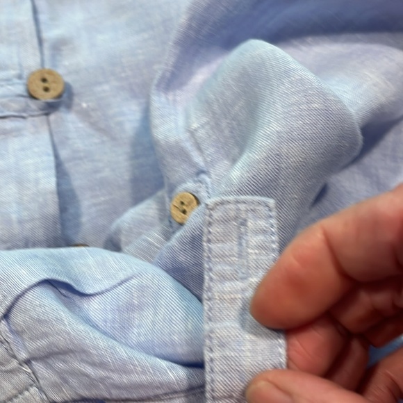 Sigrid Olsen Large blue tunic top. - Picture 5 of 7